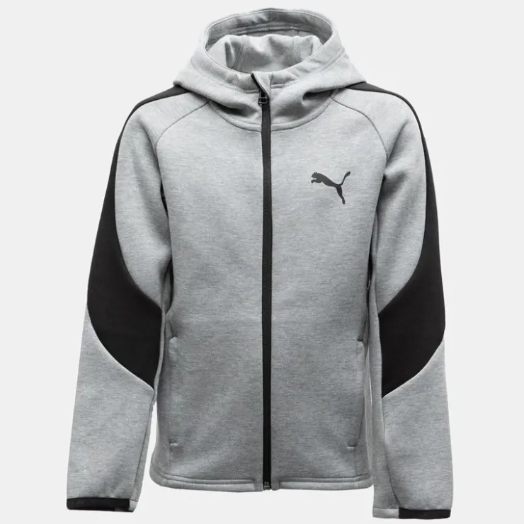 PUMA Veste a capuche evostripe Enfant GRIS