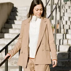 LA PETITE ETOILE Veste blazer eliza noisette Femme BEIGE Discount