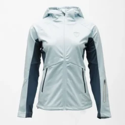ROSSIGNOL Veste bleu ciel softshell avec capuche manches contrastées femme Femme BLEU CLAIR Online