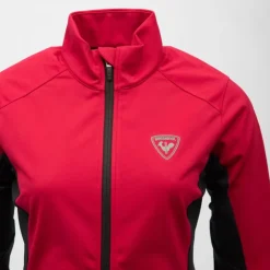 ROSSIGNOL Veste col cheminée softshell bi color zip noir femme Femme ROUGE Discount