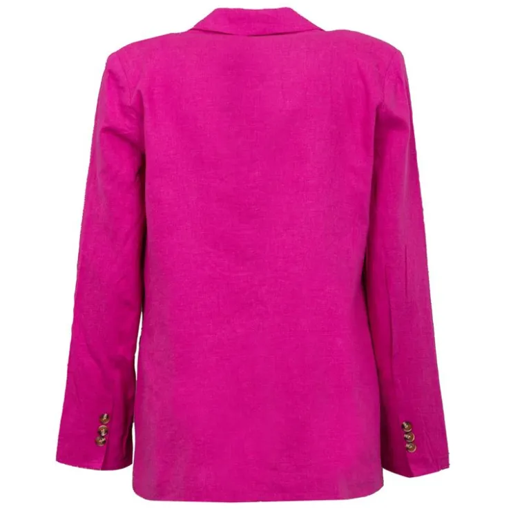 LA PETITE ETOILE Veste de blazer à revers fushia Vivano Femme ROSE Discount
