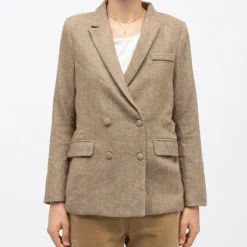 LA PETITE ETOILE Veste de blazer laine villie Femme MARRON Hot