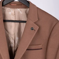 BILL TORNADE Veste de costume avec coudière Homme MARRON New