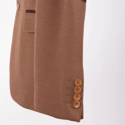 BILL TORNADE Veste de costume avec coudière Homme MARRON New