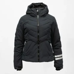 ROSSIGNOL Veste de ski à capuche resort avec bandes réfléchissantes Femme NOIR Hot