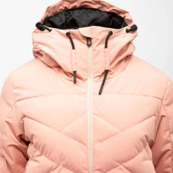 ROSSIGNOL Veste de ski à capuche resort grandes poches col montant Femme ROSE New