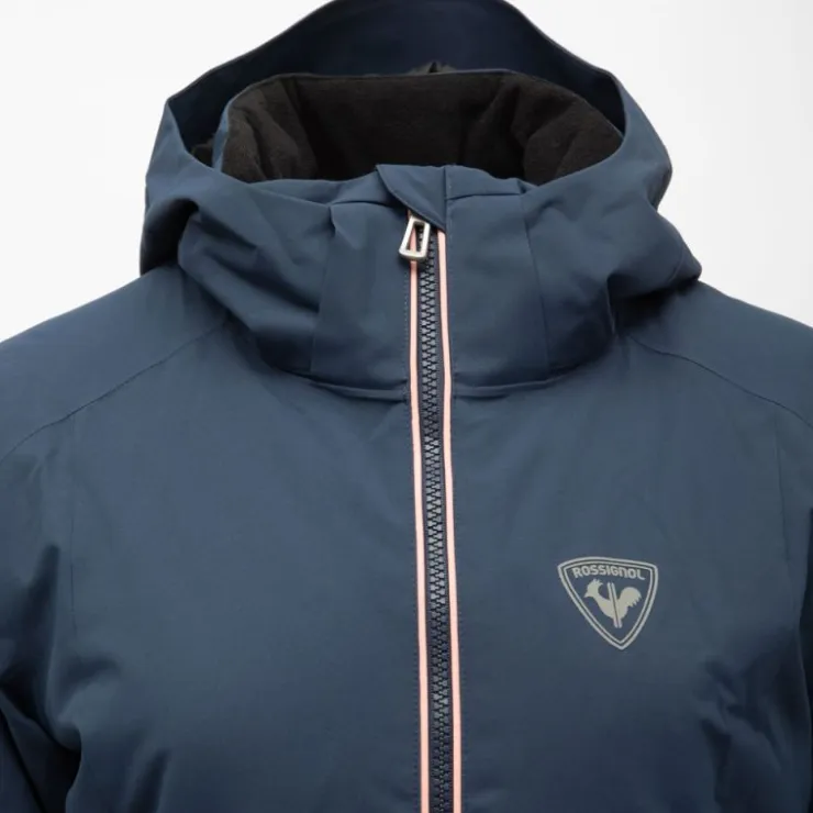 ROSSIGNOL Veste de ski resort avec capuche poches colorées Femme BLEU FONCE Best