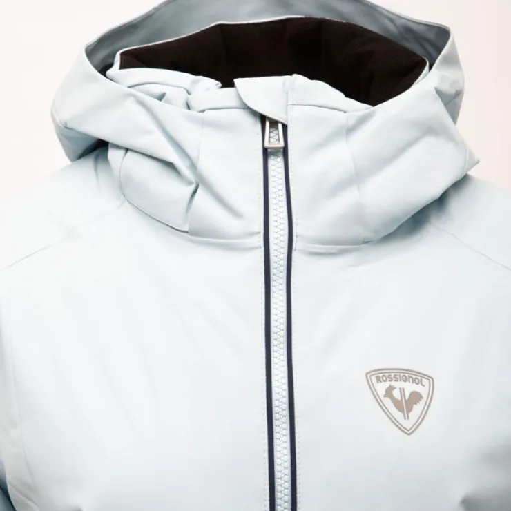 ROSSIGNOL Veste de ski resort avec capuche poches colorées Femme BLEU CLAIR Clearance