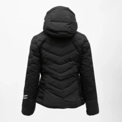 ROSSIGNOL Veste de ski resort matelassée à capuche Femme NOIR New