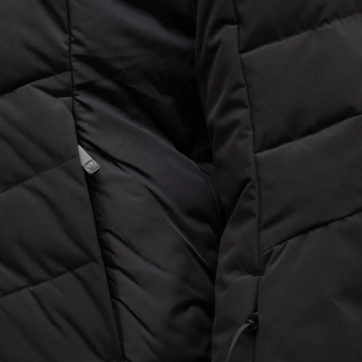 ROSSIGNOL Veste de ski resort matelassée à capuche Femme NOIR New