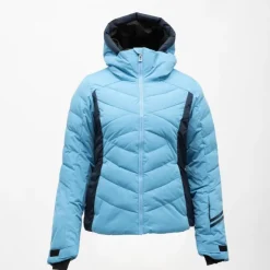 ROSSIGNOL Veste de ski resort matelassée à capuche Femme BLEU Sale