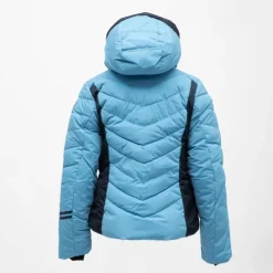 ROSSIGNOL Veste de ski resort matelassée à capuche Femme BLEU Sale