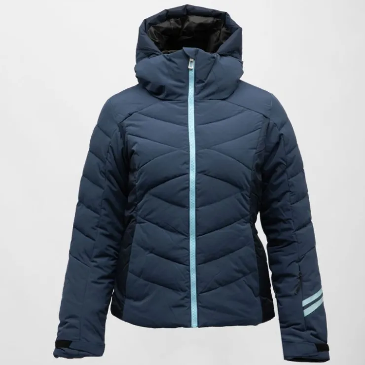 ROSSIGNOL Veste de ski resort matelassée à capuche Femme BLEU FONCE Sale