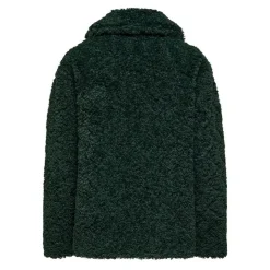 ONLY Veste fausse fourrure Cali col italien Femme VERT FONCE Hot