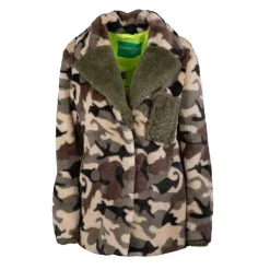 OAKWOOD Veste fourrure synthetique jump Femme KAKI