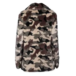 OAKWOOD Veste fourrure synthetique jump Femme KAKI