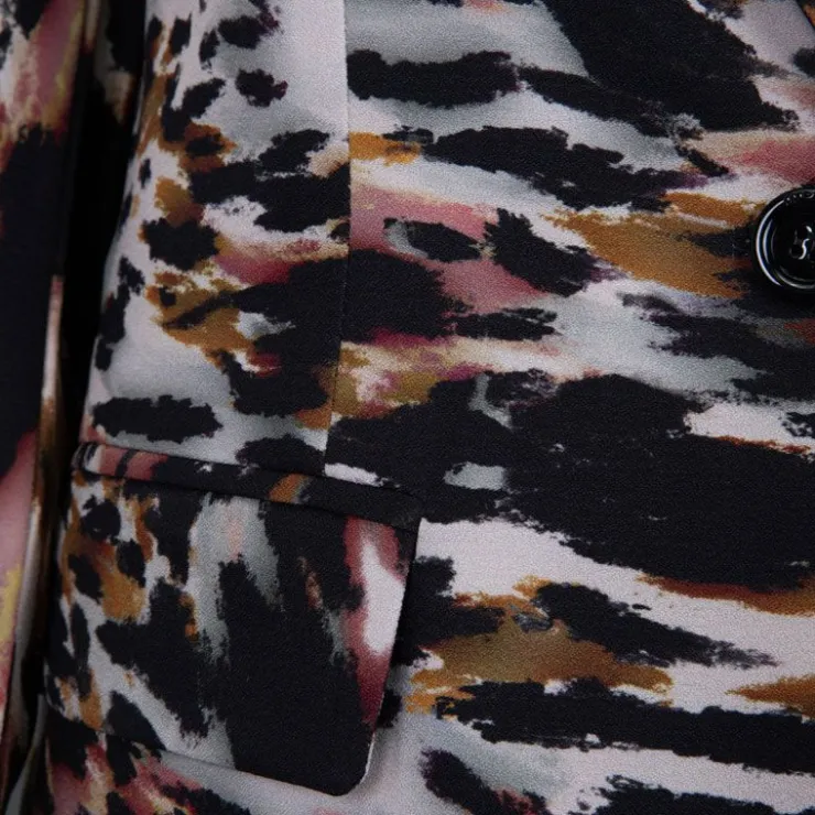 IMPERIAL Veste imprimé animal Femme NOIR Best