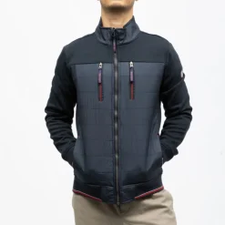 DEELUXE 74 Veste major avec liseré poches zippées Homme BLEU FONCE Hot