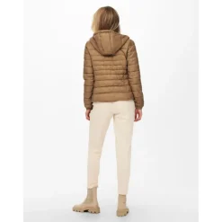 ONLY Veste matelasse capuche Tahoe toasted coconut Femme MARRON Sale