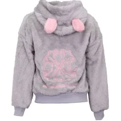 CXL BY CHRISTIAN LACROIX Veste polaire douce capuche avec oreilles roses Fille GRIS Clearance