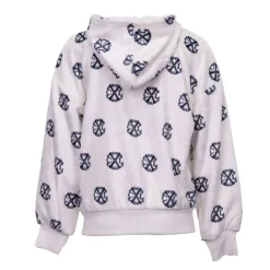CXL BY CHRISTIAN LACROIX Veste polaire zippée à capuche imprimé logo Fille BLANC New