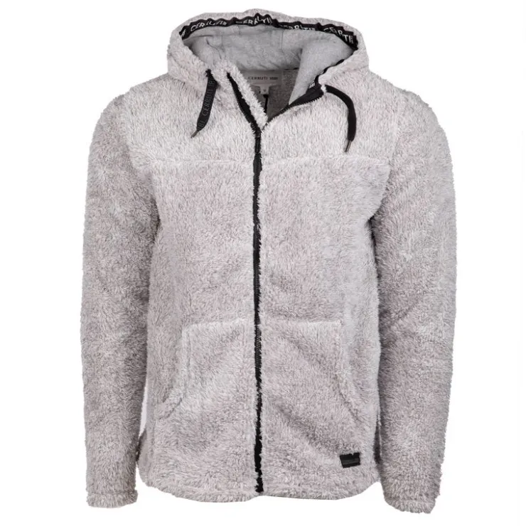 CERRUTI Veste polaire zippee capuche livigno 16433 Homme GRIS CLAIR Clearance