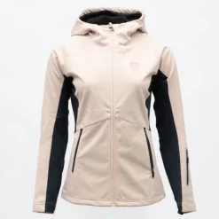 ROSSIGNOL Veste rose poudrée softshell ajustée à capuche poches zippées noires Femme ROSE CLAIR Online