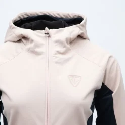 ROSSIGNOL Veste rose poudrée softshell ajustée à capuche poches zippées noires Femme ROSE CLAIR Online