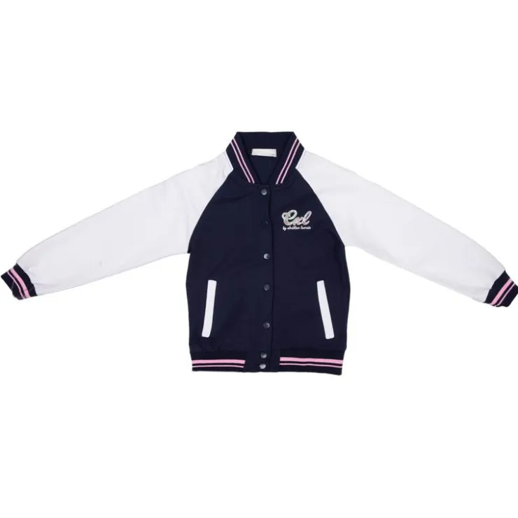 CXL BY CHRISTIAN LACROIX Veste teddy bi color à rayures Enfant BLEU FONCE Clearance