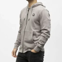 HELVETICA Veste zippee a capuche monaco Homme GRIS