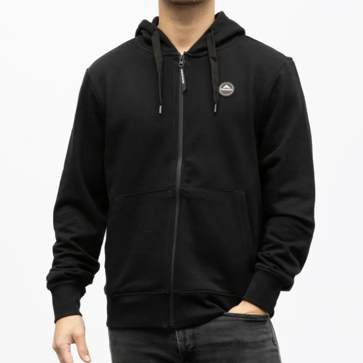 HELVETICA Veste zippee a capuche monaco Homme NOIR Online