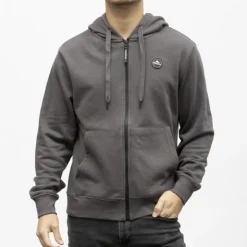 HELVETICA Veste zippee a capuche monaco Homme GRIS FONCE Outlet