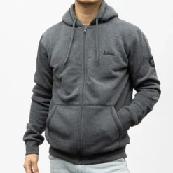 LEE COOPER Veste zippee fourree mihali Homme GRIS FONCE Discount