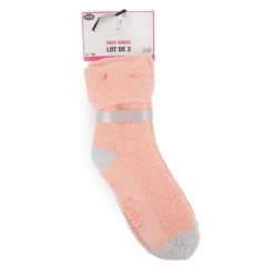 LULU CASTAGNETTE Yara lot de 2 socks Femme ORANGE CLAIR Discount